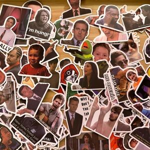 100 Stickers • TV Shows Pop Culture & Memes
